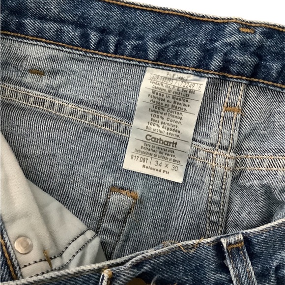 Carhartt B17 DST Relaxed Fit Jeans Size 34x30 - Picture 6 of 6